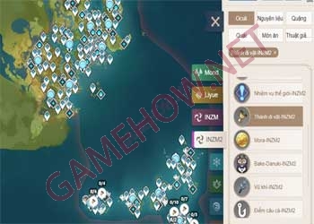 Cách sử dụng bản đồ Genshin Impact tiếng Việt hiệu quả 2025