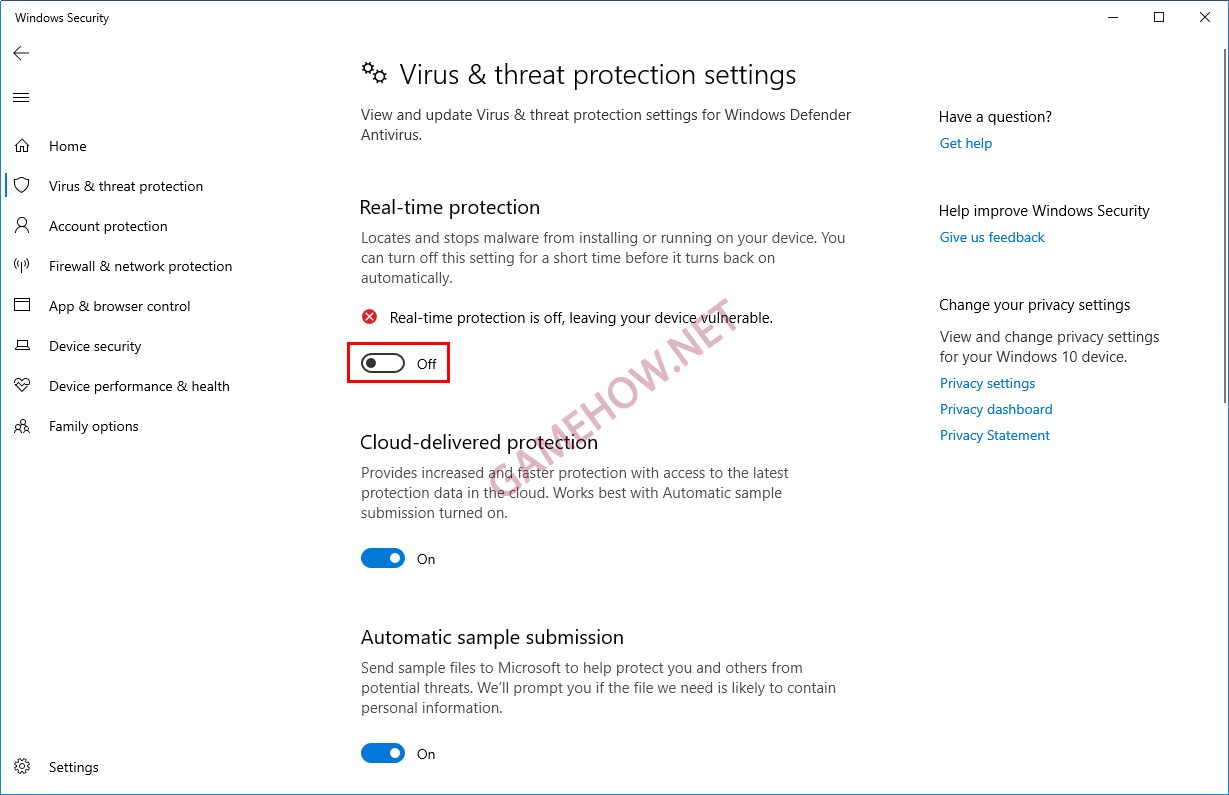 cach tat windows defender diet virus 9 png
