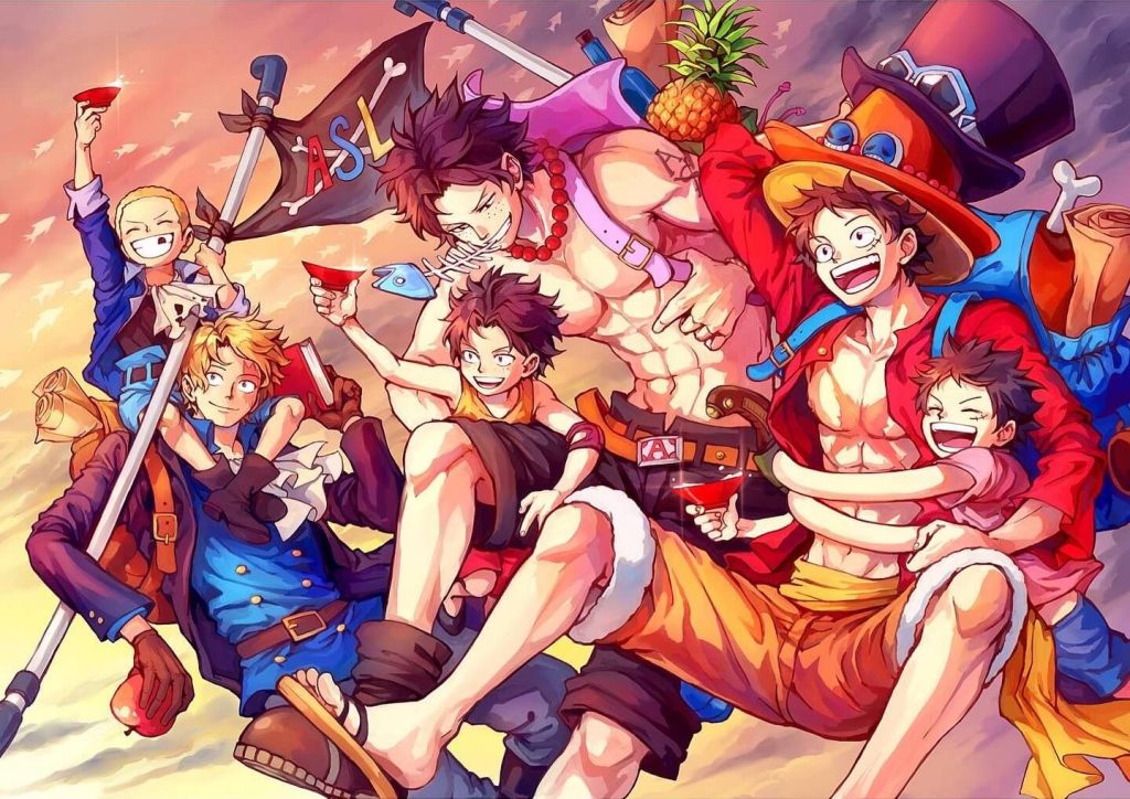 One Piece: Ace được thể hiện đẹp tuyệt vời trên hình nền.