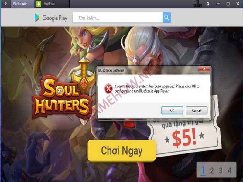 lỗi phần mềm giả lập BlueStacks lỗi phần mềm giả lập BlueStacks