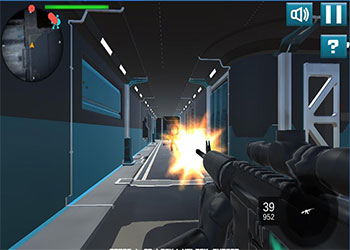 Chơi game Phòng Thí Nghiệm Bỏ Hoang online, bắn súng robot