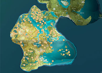 Vị trí Nham Thần Đồng Map trong game Genshin Impact