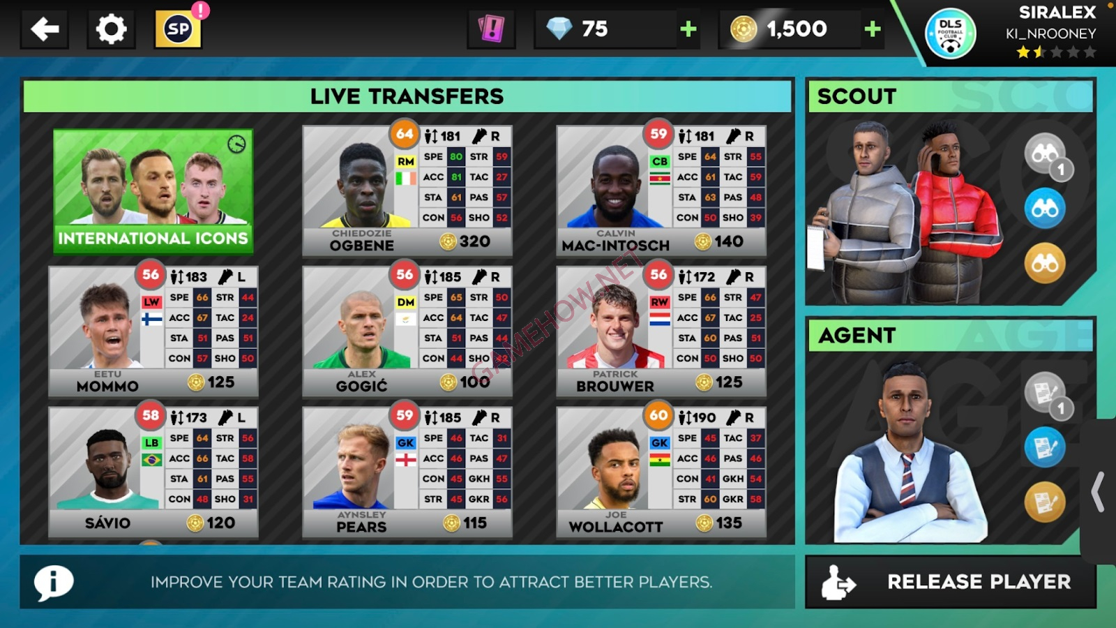 cach ban cau thu dream league soccer 4 jpg