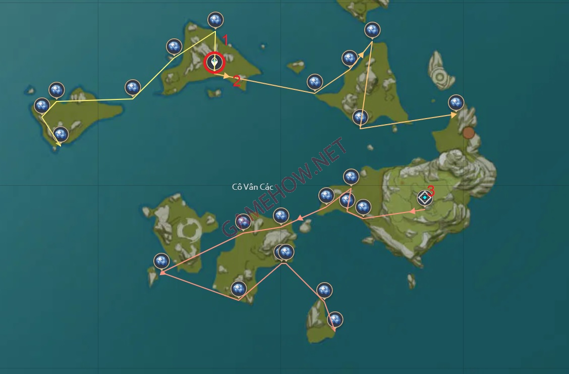 Oc sao o xung quanh dao Co van cac jpg