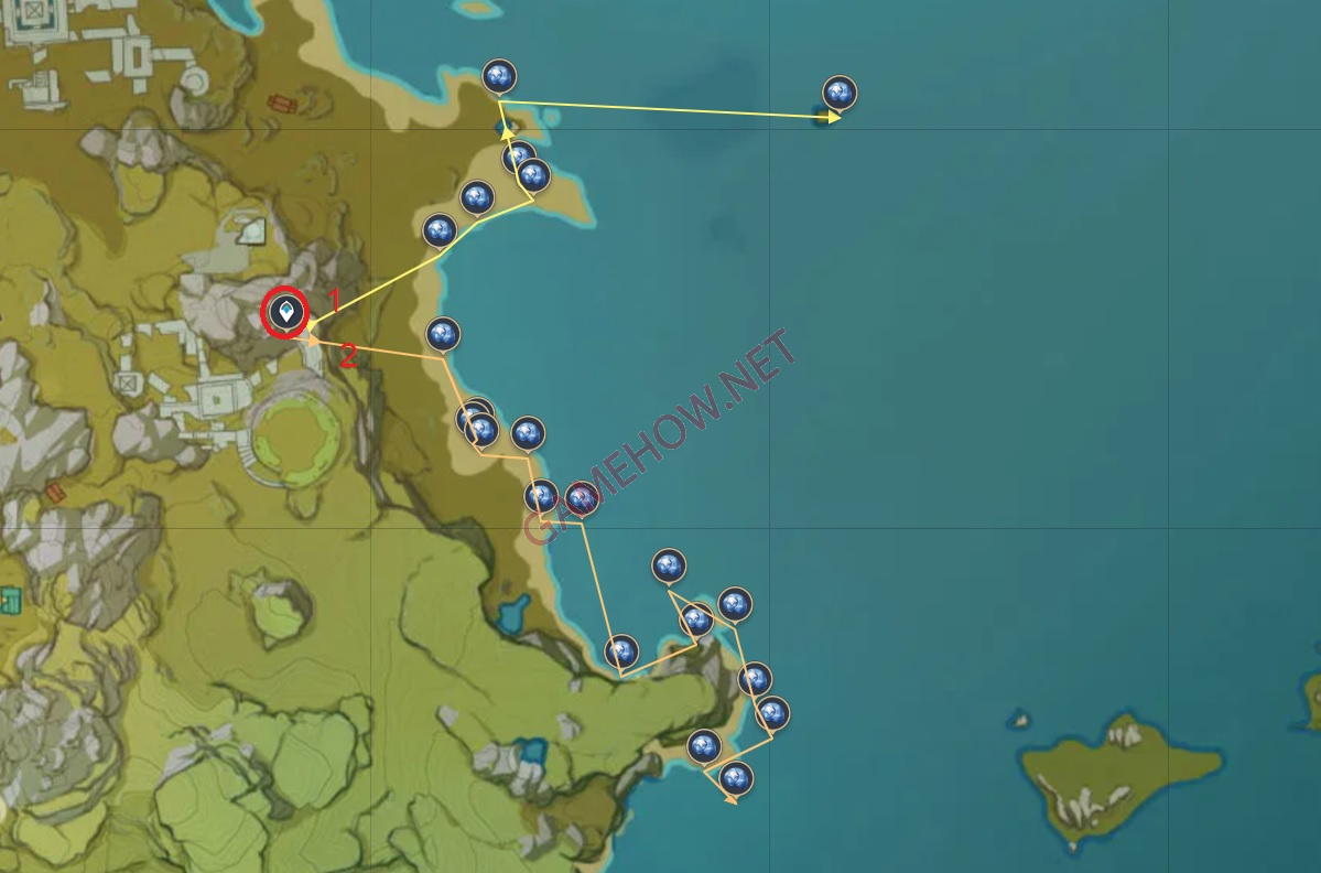 Oc sao ven bien phia nam Dao Quang Dam jpg