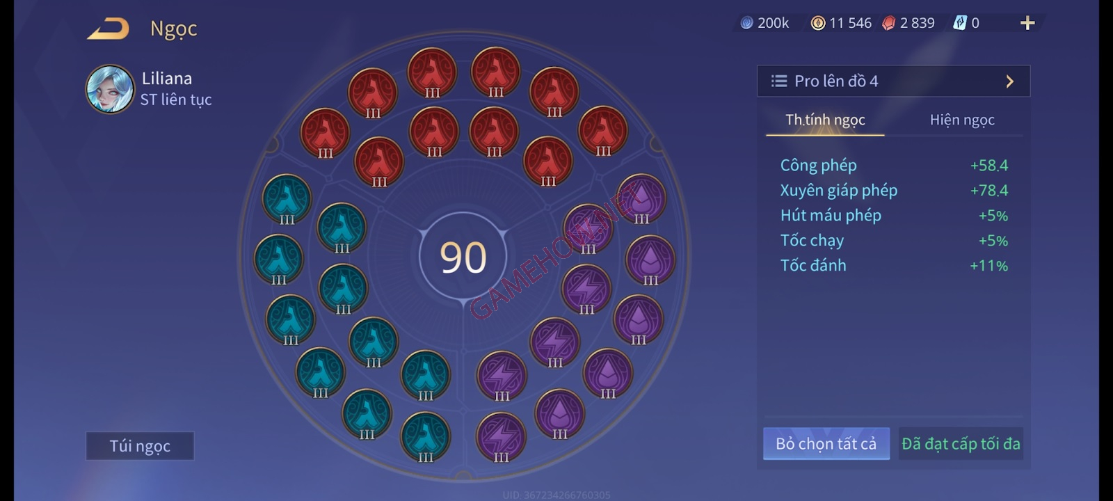 Bang ngoc danh cho Liliana jpg