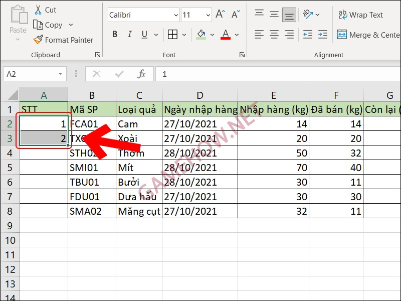 danh so thu tu trong excel 1 jpg