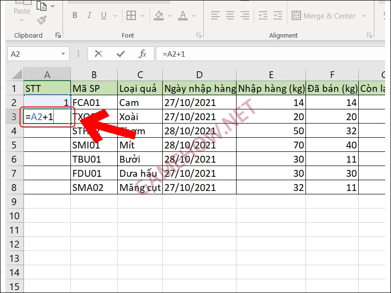 danh so thu tu trong excel 3 jpg
