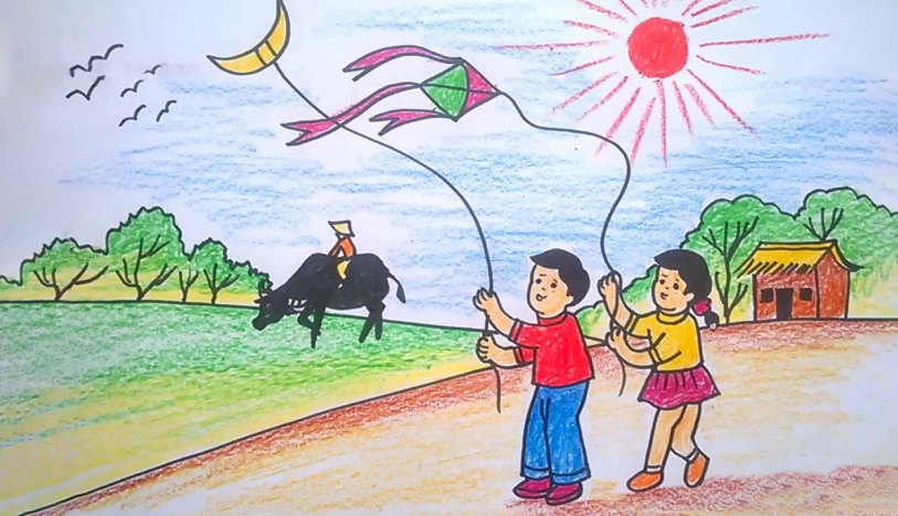 ve tranh chu de tu do 14 jpg