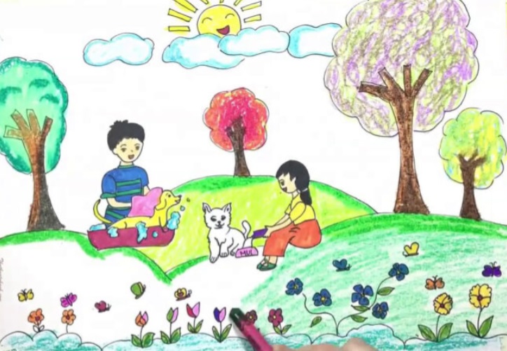 ve tranh chu de tu do 16 jpg