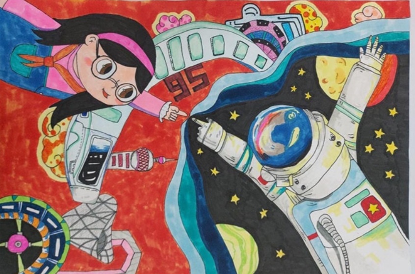 ve tranh chu de tu do 31 jpg