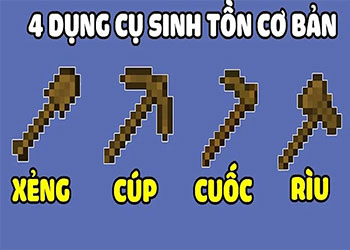Cách chế tạo dụng cụ Minecraft cho người mới bắt đầu