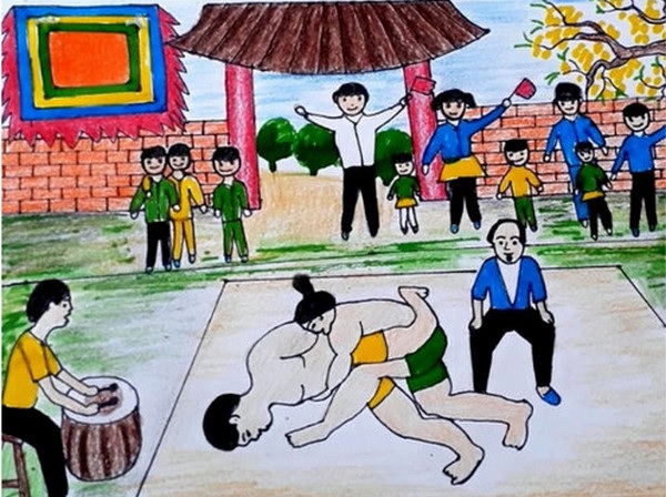 ve tranh de tai le hoi 1 jpg