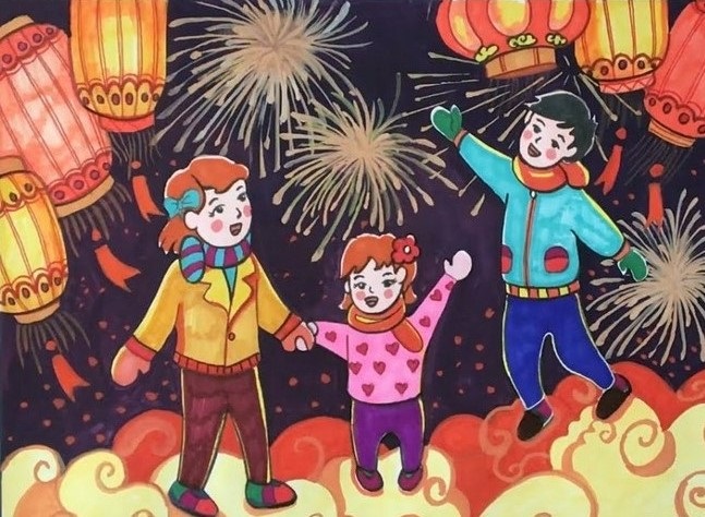 ve tranh de tai le hoi 14 jpg