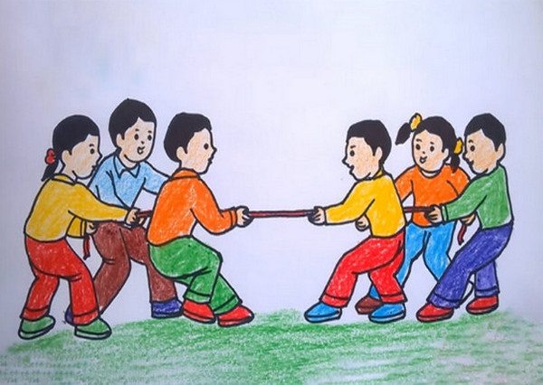 ve tranh de tai le hoi 18 jpg