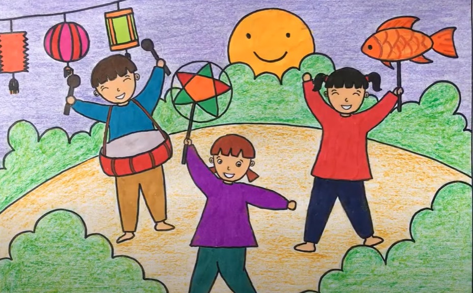 ve tranh de tai le hoi 36 jpg