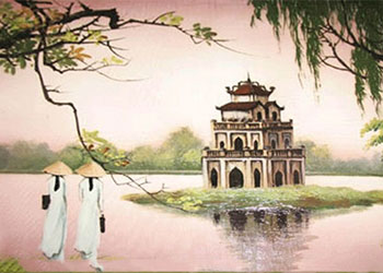 40+ mẫu vẽ tranh Hồ Gươm đẹp đơn giản và cách vẽ chi tiết