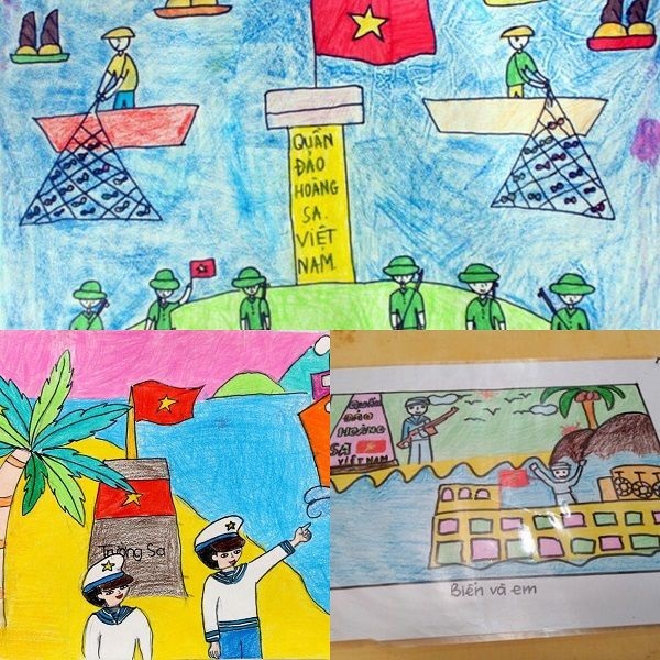 ve tranh bien dao que huong 14 jpg