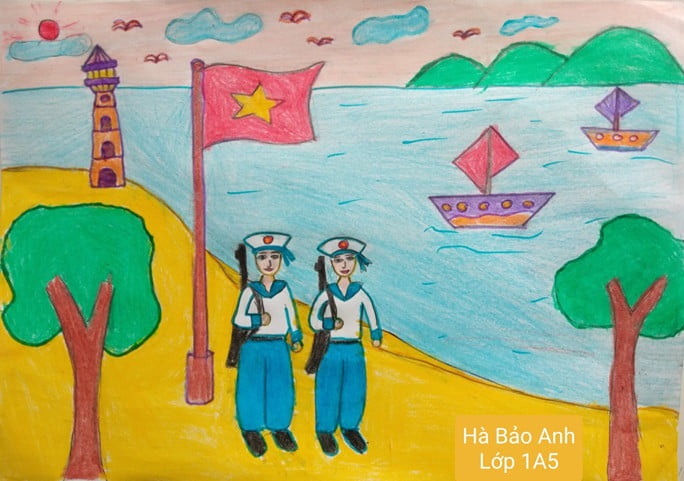 ve tranh bien dao que huong 19 jpg