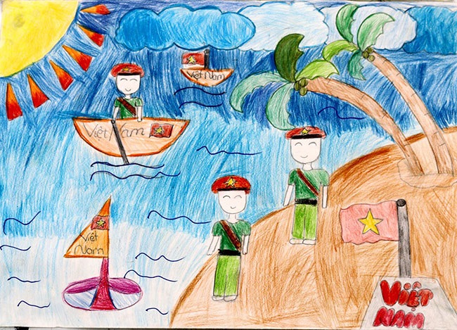 ve tranh bien dao que huong 8 jpg