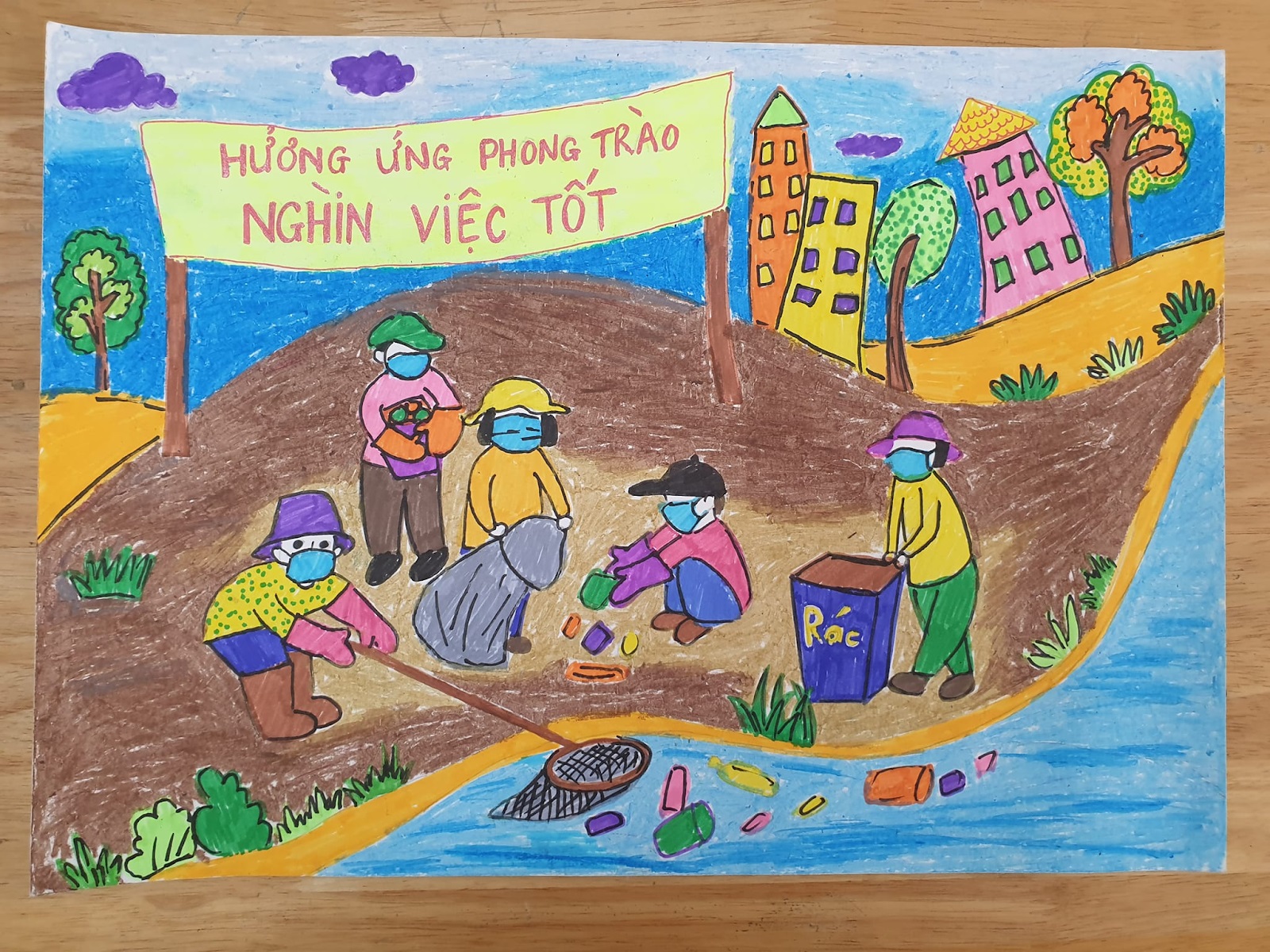 ve tranh thieu nhi lam viec tot 10 jpg