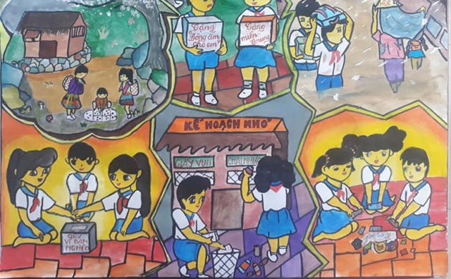 ve tranh thieu nhi lam viec tot 11 jpg