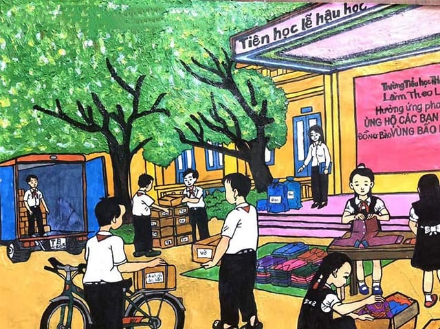 ve tranh thieu nhi lam viec tot 8 jpg