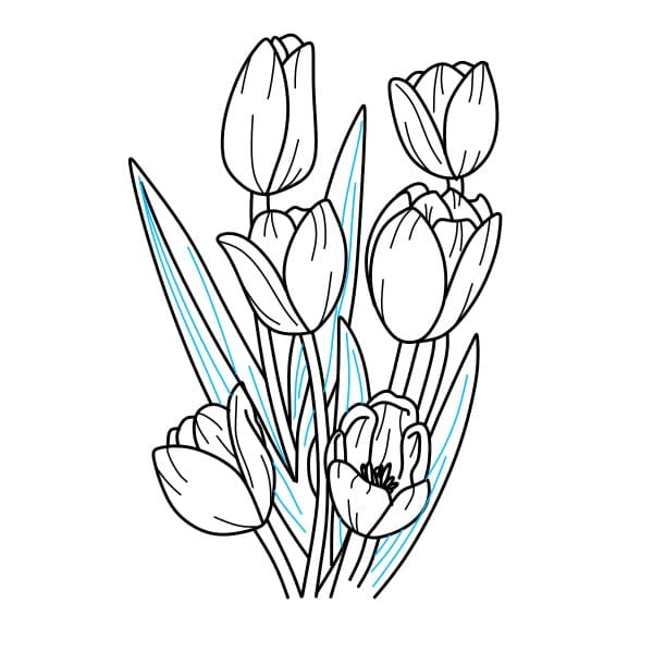 tranh ve hoa tulip 12 jpg