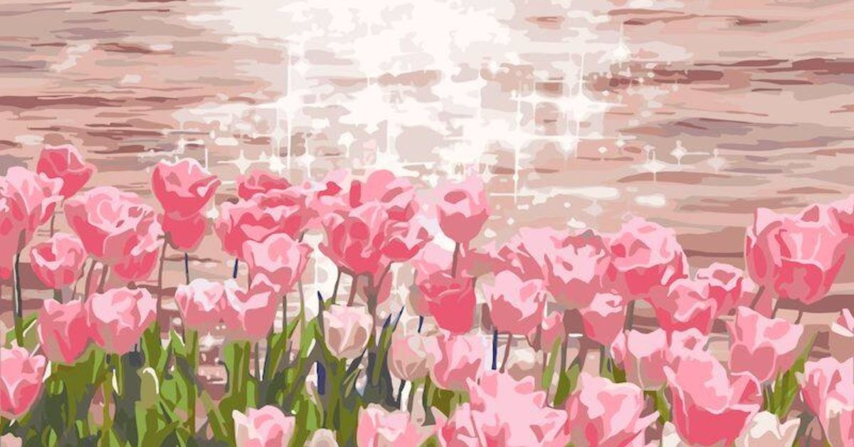 tranh ve hoa tulip 17 jpg
