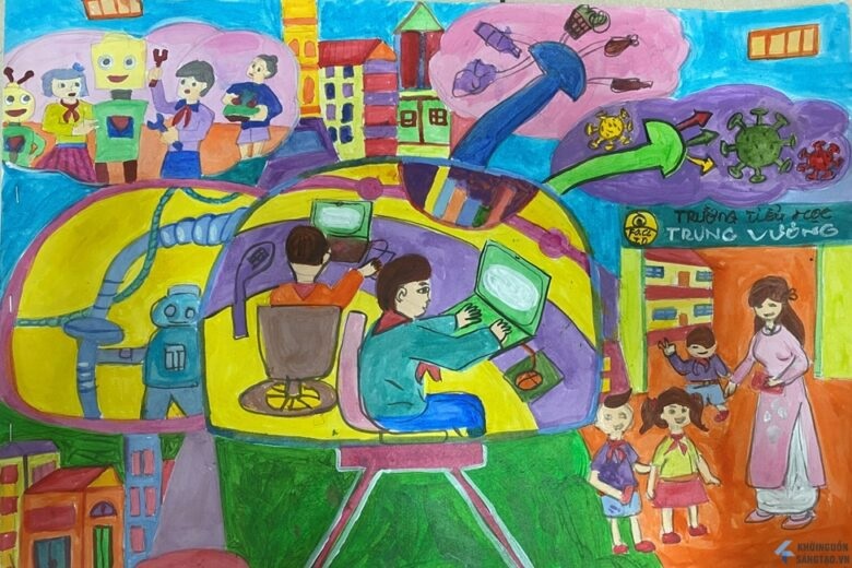 ve tranh truong em 12 jpg