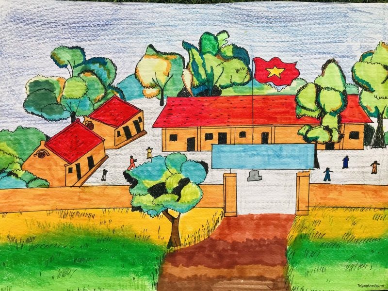 ve tranh truong em 6 jpg
