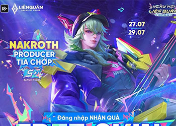 Garena tặng skin free của Nakroth cho người chơi Liên Quân Mobile