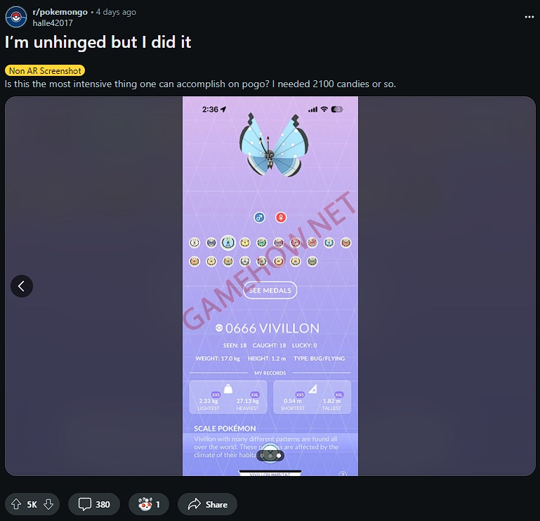 da co fan cung pokemon go bat duoc tat ca mau sac cua vivillon 3 jpg